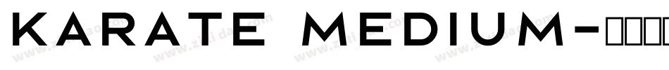 Karate Medium字体转换